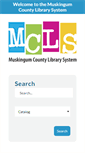 Mobile Screenshot of muskingumlibrary.org