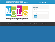 Tablet Screenshot of muskingumlibrary.org